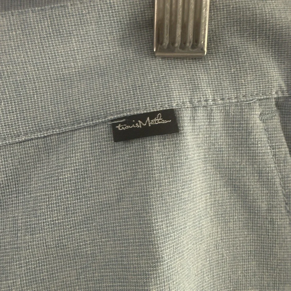 Travis Mathew Mens Beck Golf Performance Shorts Blue 36